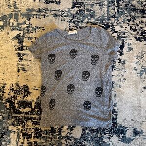 Zara Black Skull Print Kids T-Shirt